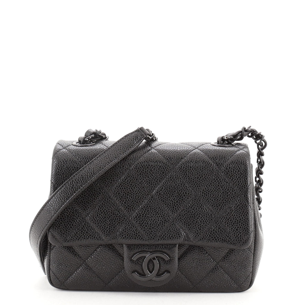 WGACA Chanel Caviar Incognito Mini Square Flap Bag - Pink – Kith