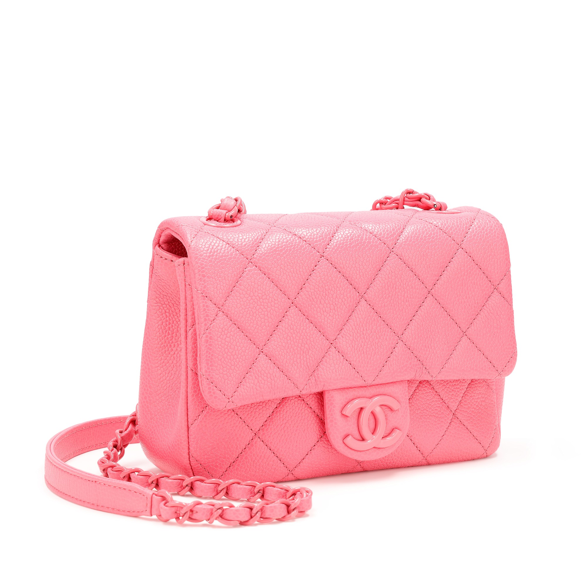 WGACA Chanel Caviar Incognito Mini Square Flap Bag - Pink – Kith