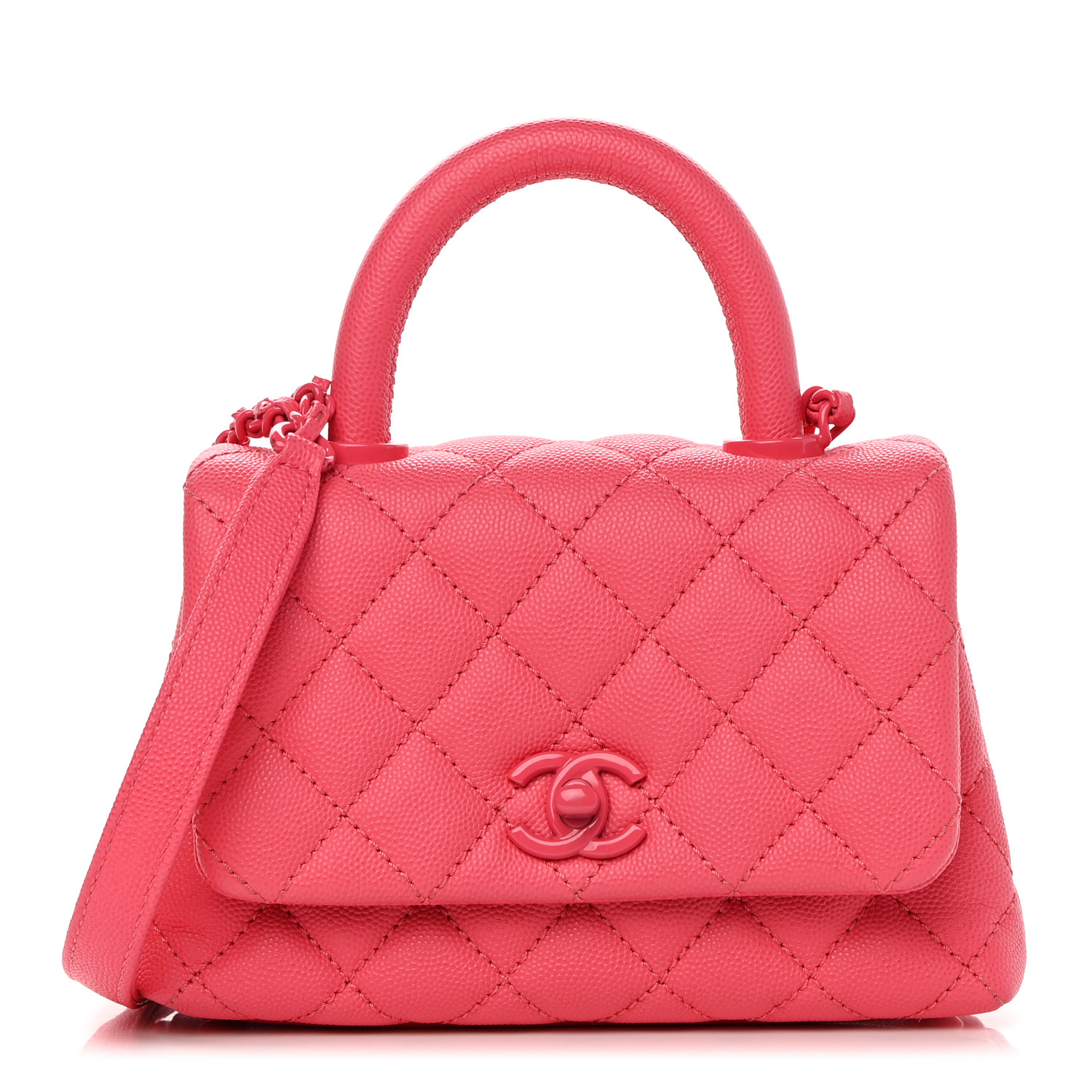 WGACA Chanel Caviar Incognito Mini Square Flap Bag - Pink – Kith